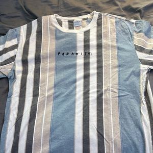 Striped cotton on T shirt